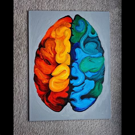 Brain Painting Koi Painting Acrylic Painting Brain Power Black