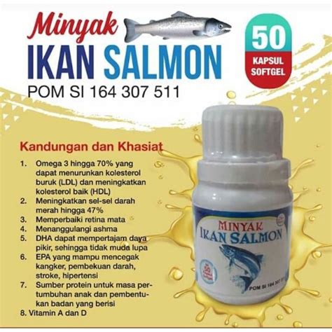 Jual Kapsul Minyak Ikan Salmon Asli Kapsul Minyak Ikan Salmon Murni