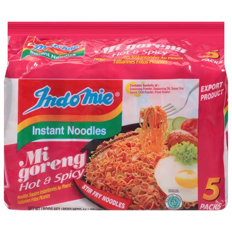 Save On Indomie Mi Goreng Hot Spicy Instant Soup Noodles 5 Ct Order Online Delivery Giant