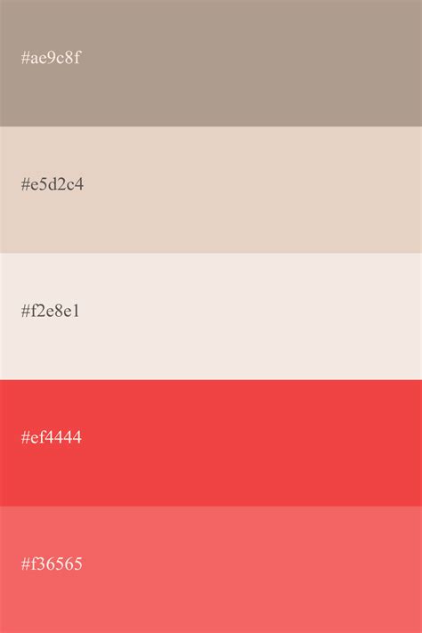Paleta de cores Nude códigos combinações