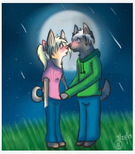 Kiss Under The Moon By Hayster123 On Deviantart