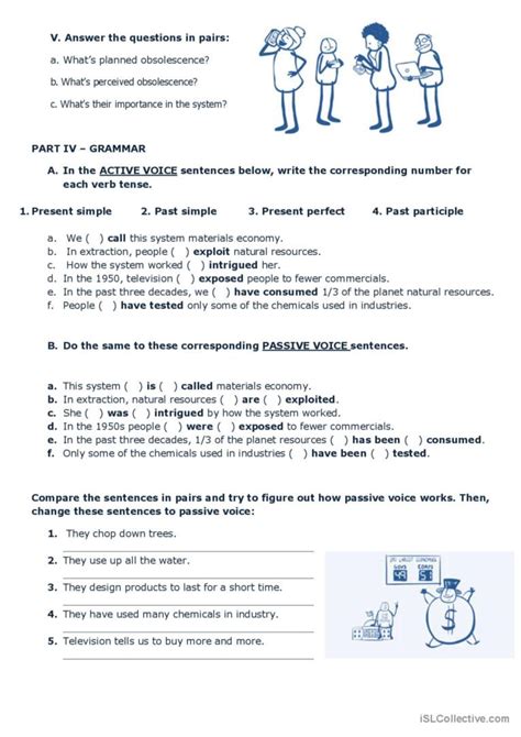 Passive Voice Speaking Lesson English Esl Worksheets Pdf And Doc