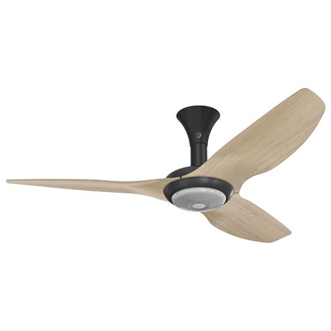Big Ass Fans 52 Haiku Gen 4 Black Ceiling Fan With Natural Bamboo Blades And LED Light The