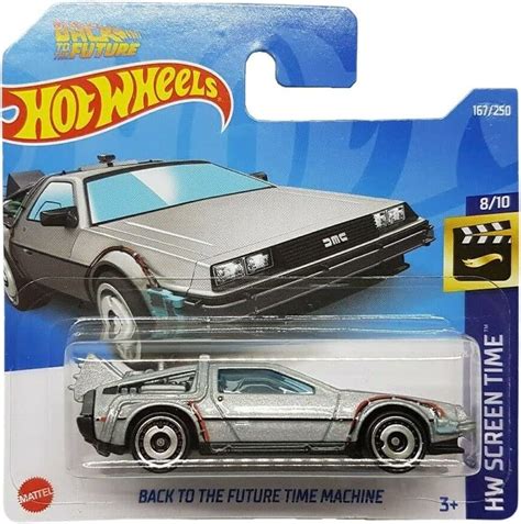Hot Wheels Back To The Future Time Machine Hw Screen Time Hcv Short Card Back