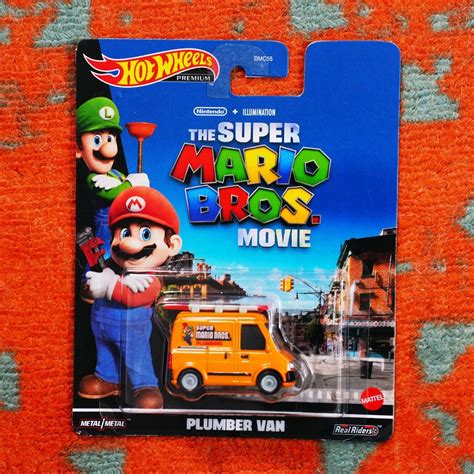 Hot Wheels Premium Super Mario Bros Plumber Van Retro Entertainment