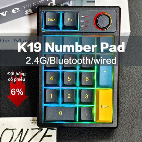 Keycool K Hot Swappable Digital Mechanical Keyboard Rgb Light Effect Number Keypad Shopee