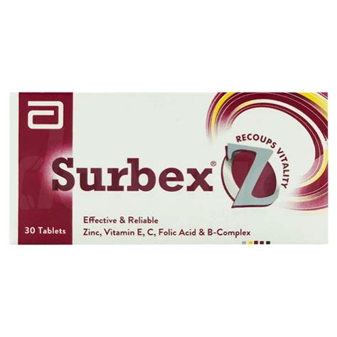 Surbex Z Tab Dawaai Uses Side Effect Price In Pakistan