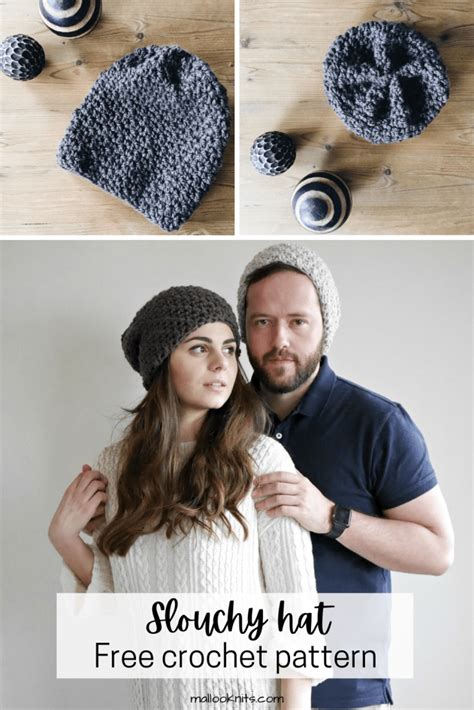 Super simple crochet slouchy hat pattern - mallooknits.com