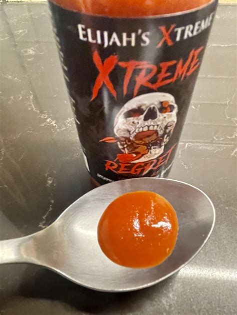 Elijahs Xtreme Regret Hot Sauce Review Pepperscale
