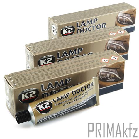 3x ORIGINAL K2 LAMP DOCTOR Aufbereitungs-Set Scheinwerferpolitur 60g | eBay