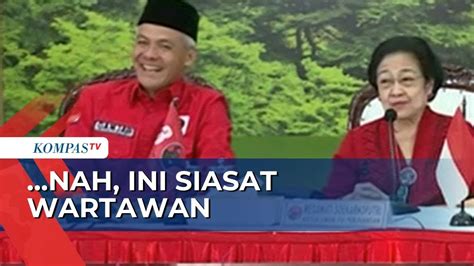 Momen Ganjar Pranowo Terbahak Bahak Dengar Megawati Lontarkan Candaan