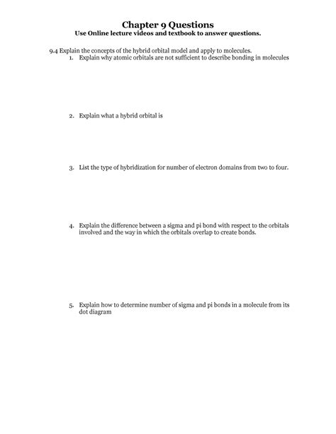 Chapter 9 Concept Questions Sec. 9.4 to 9 - Chapter 9 Questions Use