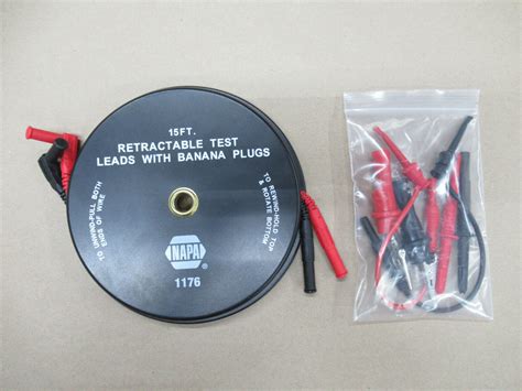 Napa 1176 Test Lead Kit 7 Piece Retractable For Testing Electrical Circuits 15ft Ebay