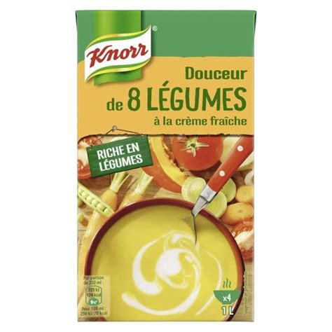 Knorr Soupe Liquide Douceur De L Gumes La Cr Me Fra Che L