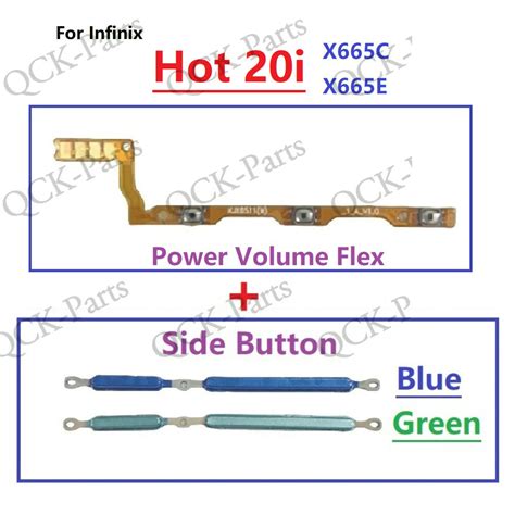 For Infinix Hot I X C X E Power On Off Mute Switch Control Key Volume Button Flex Cable