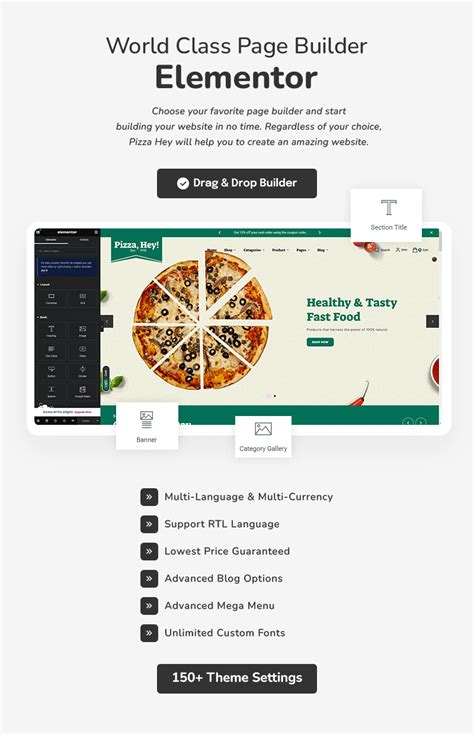 Pizzahey Pizza Fast Food And Restaurants Woocommerce Theme