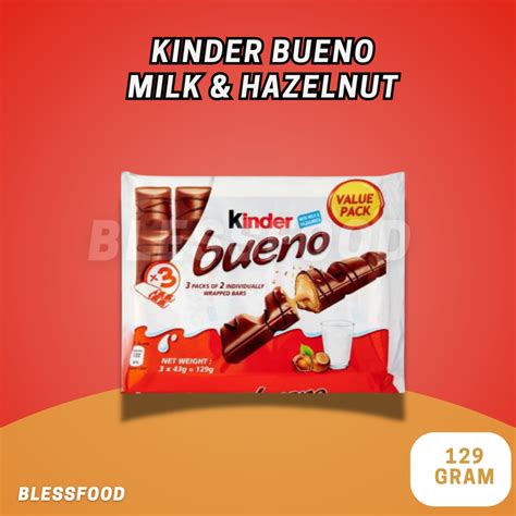 Jual Kinder Bueno With Milk Hazelnut Expired Desember 2024 Import