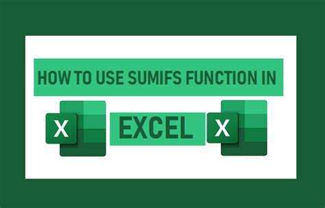 How to Use Excel SUMIFS Function - Techbout