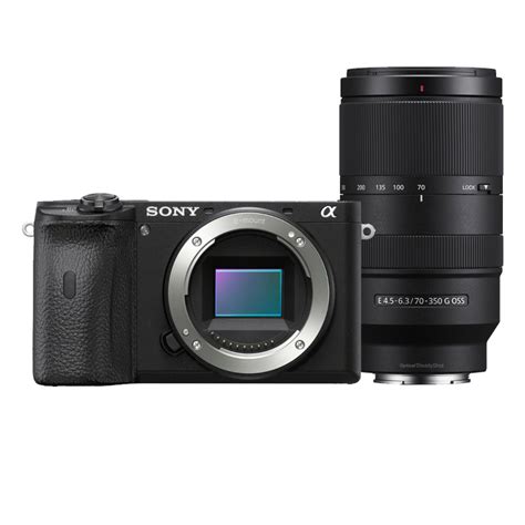 Sony A6600 body zwart + 70-350mm F/4.5-6.3 G OSS - Kamera Express