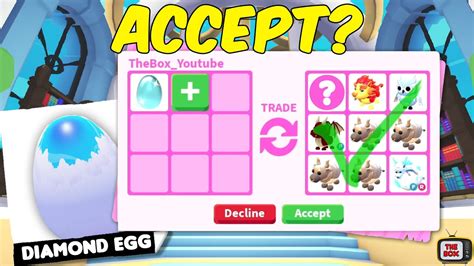 Trading A DIAMOND EGG In ADOPT ME What Do People Offer YouTube