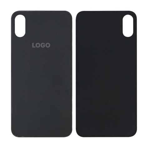 Задняя крышка для Apple iPhone Xs (большой вырез под камеру) space gray ...