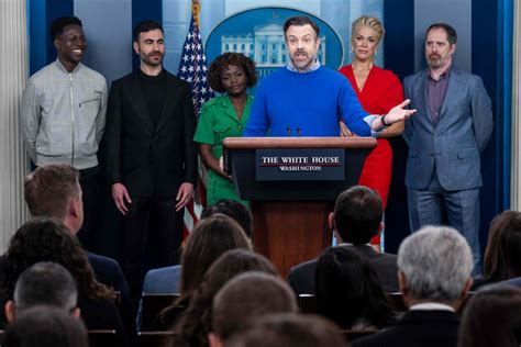 Ted Lasso Cast Visits White House To Talk About Mental Health