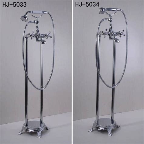 Luxury Bathroom Shower Faucet Set Standing Hot And Cold Water Floor Bathtub Faucet Shower Mixer
