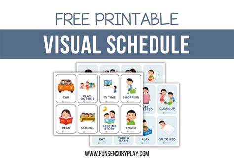 FREE Visual Schedule Printable