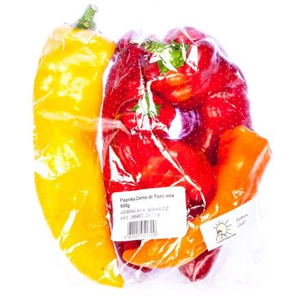 Paprika Corno di Toro mix CZ čerstvá 1x600 g - Bílé, světlé, Papriky ...
