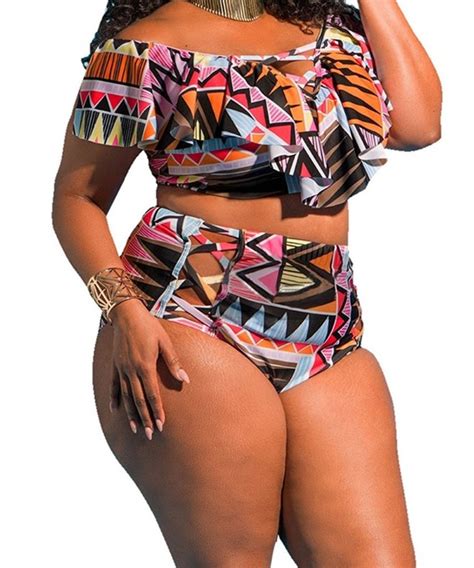 Women S Sexy Push Up Padding Shirred Halter Bikini Set Swimsuits Brown Cm Hwr Xq