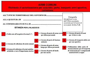 Modulo Per Il Rilascio Del Porto Di Fucile A Uso Di Caccia Armi E Spy