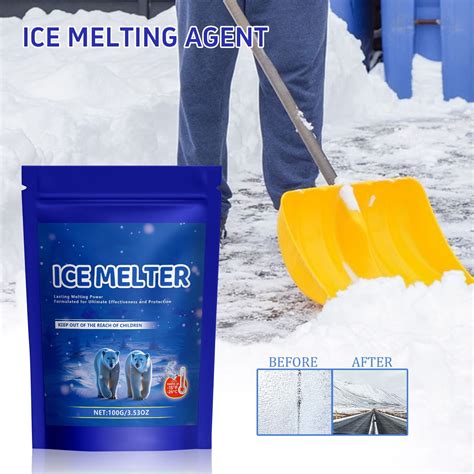 Xhjun 100g Snow Melt Salt Safer For Concrete Ideal For Outdoor Snow