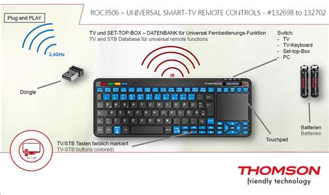 Thomson ROC3506 – klawiatura z pilotem do Smart TV | rtvManiaK.pl