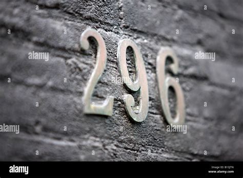 house numbers   wall stock photo alamy
