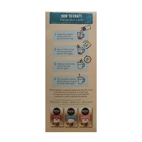 Nescafe Gold Latte Instant Coffee 124 Gram 155 Gram 8 Sachets