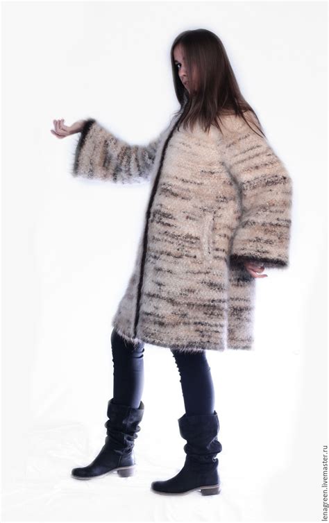 Пальто из собачьей шерсти "Яшма белая", купить в интернет-магазине ...