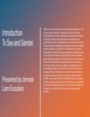 Understanding Sex And Gender Biological Societal And Course Hero