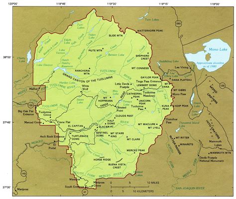 Map Yosemite London Top Attractions Map