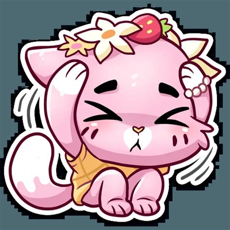 Telegram Sticker 🍓 from «Клубничная Ванилька» pack
