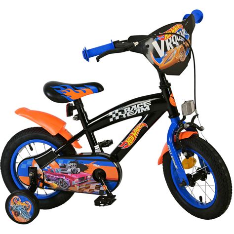 Volare Hot Wheels Kinderfiets Inch Zwart