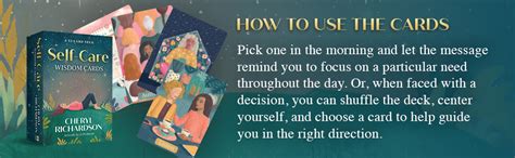 Self Care Wisdom Cards A 52 Card Deck Richardson Cheryl