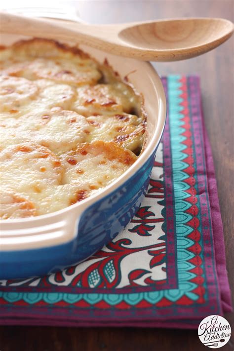 Cheesy Scalloped Sweet Potatoes A Kitchen Addiction