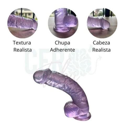 Dildo Consolador Realista Con Chupa Juguete Sexual Cuotas sin interés