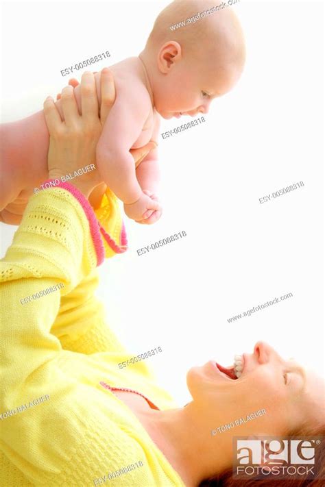 Mother Holding Nude Baby Playing Stock Photo Picture And Low Budget Royalty Free Image Pic