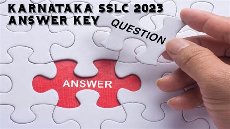 Karnataka Sslc 2023 Answer Key Released Get Response Sheet Direct Link