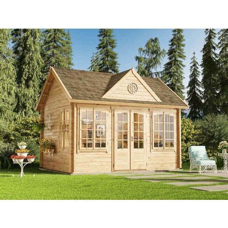 Alpholz Gartenhaus Clockhouse Royal Iso Mit Fu Boden Aus Holz