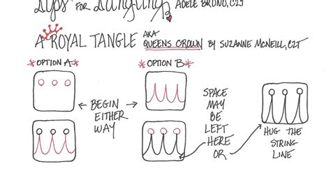 Tickled To Tangle Tips For Tangling A Royal Tangle
