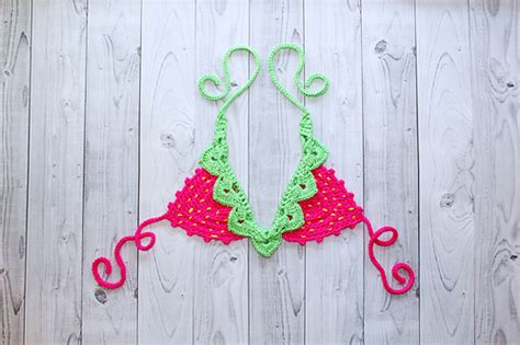 Ravelry Strawberry Bikini Top Pattern By Sam Velazquez