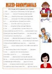 Mixed Conditionals Esl Worksheet By Mariaah