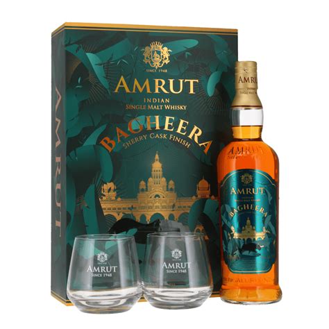 Amrut Bagheera Sherry Cask T Pack With 2 Glasses Whisky From